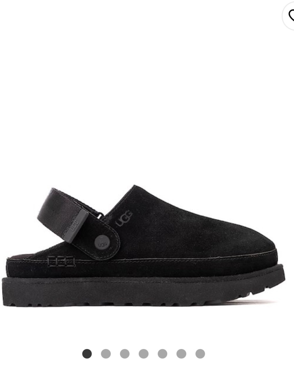 UGG W Goldenstar Clog Black NWT women’s size 7 comfy warm winter